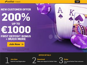 Betfair Poker website