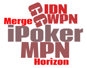 Word cloud poker networks names