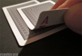 Two poker cards
