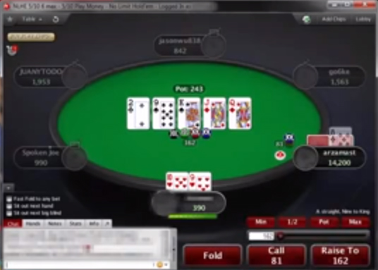 Screenshot video poker room